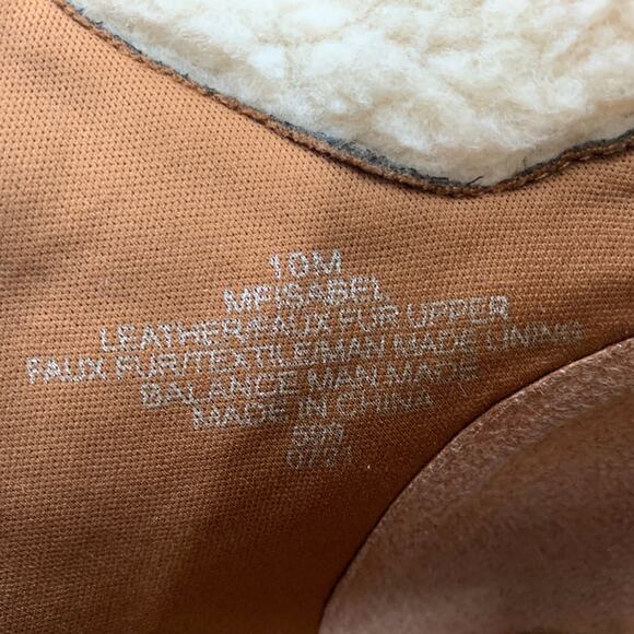 Marc Fisher Womens 10M Isabel Boots Brown Leather Suede Lace Up Faux Fur Winter - Picture 13 of 13